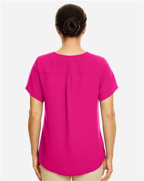 Women's Perfect Fit™ Crepe Blouse – On Model – Back