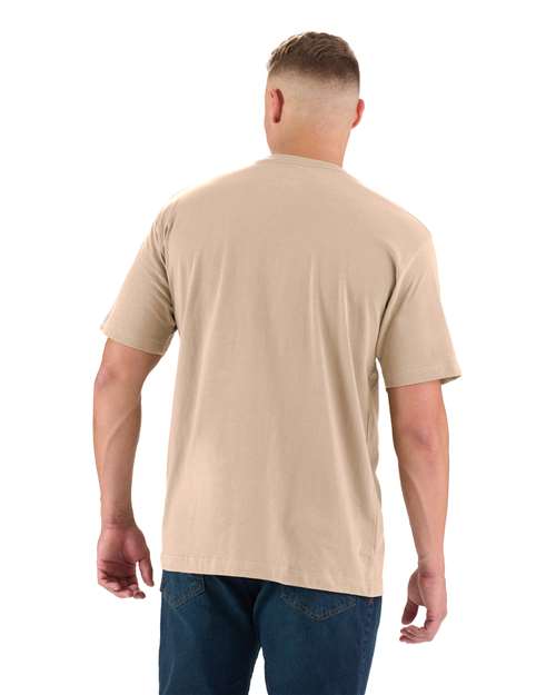 Men's Tall Heavyweight Pocket T-Shirt – On Model – Back