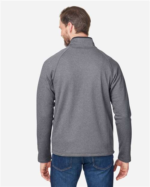 Men's Venture Heathered Stripe Full-Zip Jacket – On Model – Back
