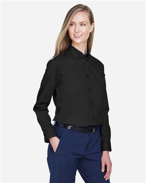 Women's Operate Twill Shirt – On Model – Side