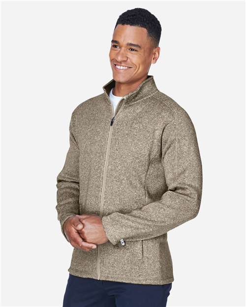 Men's Bristol Full-Zip Sweater Fleece Jacket – On Model – Side