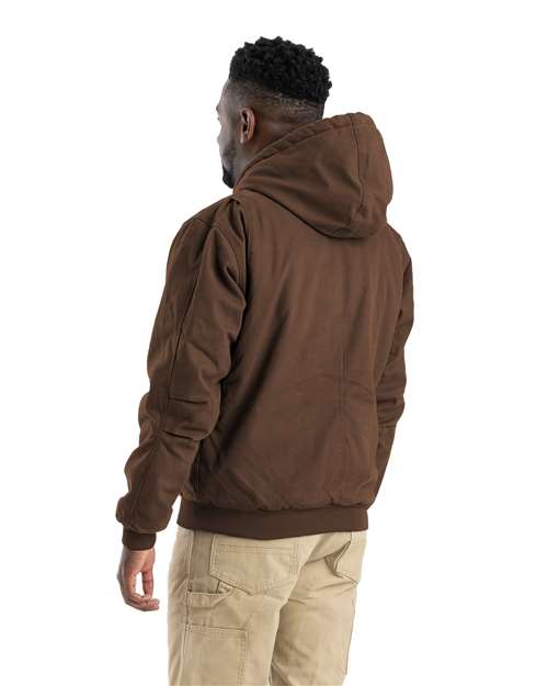 Men's Heartland Washed Cotton Duck Hooded Jacket – On Model – Back