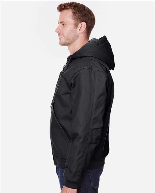 Men's Berne Heritage Hooded Jacket – On Model – Side
