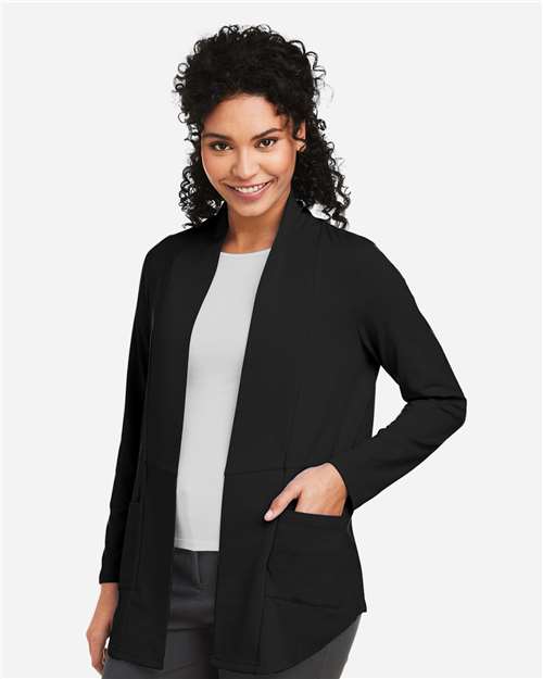 Women's Raleigh Stretch Cardigan – On Model – Side