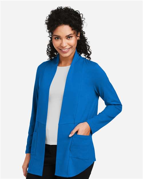 Women's Raleigh Stretch Cardigan – On Model – Side