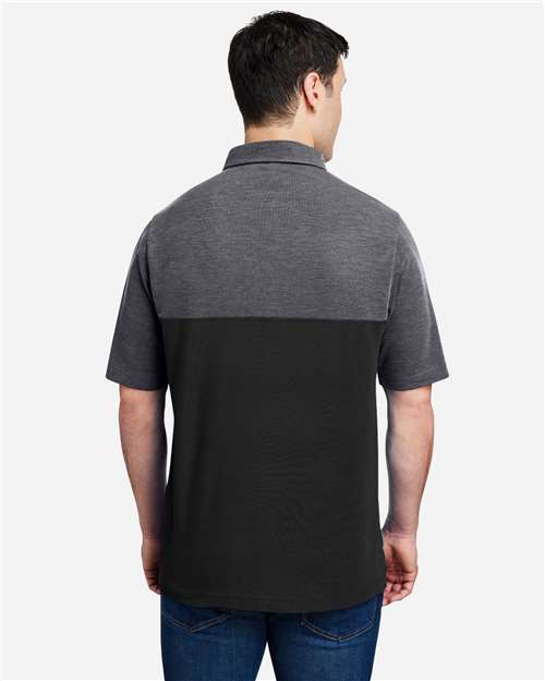 Men's Fusion ChromaSoft™ Colorblock Polo – On Model – Back