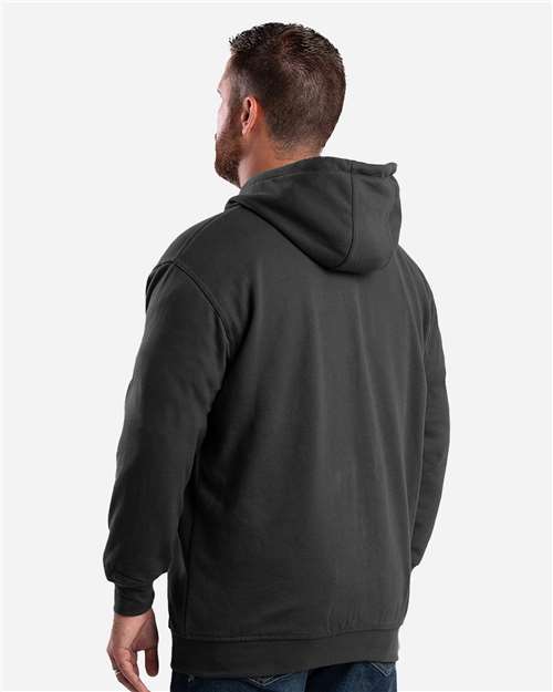 Men's Heritage Thermal Lined Hooded Sweatshirt – On Model – Back