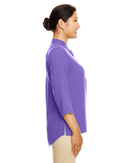 Women's Perfect Fit™  Three-Quarter Sleeve Crepe Tunic – On Model – Side
