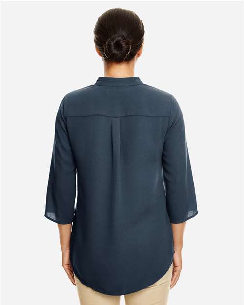 Women's Perfect Fit™  Three-Quarter Sleeve Crepe Tunic – On Model – Back