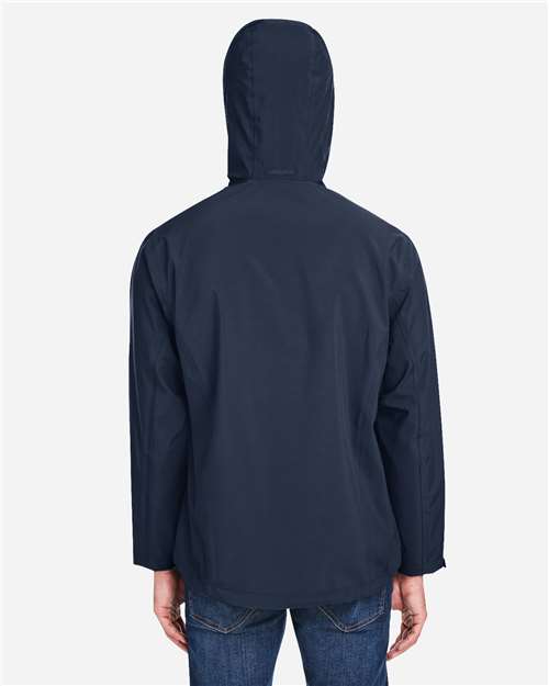Men's Barrier Packable Rain Jacket – On Model – Back
