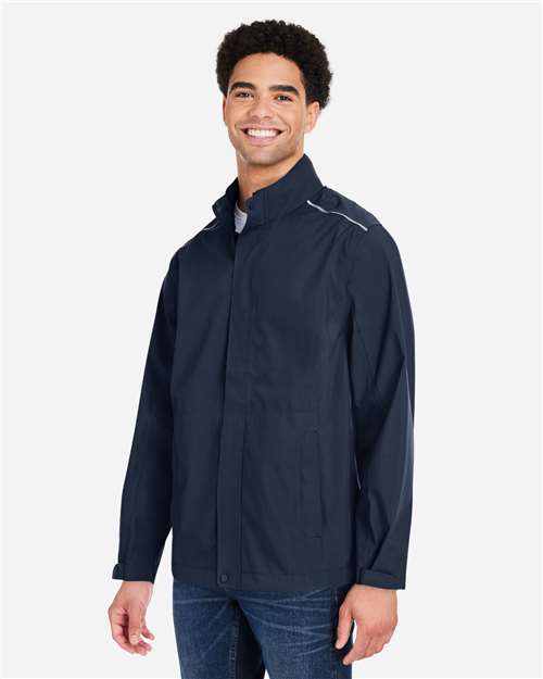 Men's Barrier Packable Rain Jacket – On Model – Side