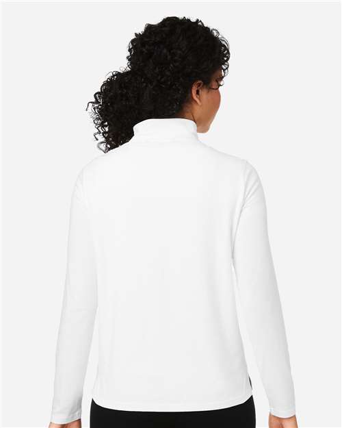 Women's Raleigh Stretch Quarter-Zip Pullover – On Model – Back