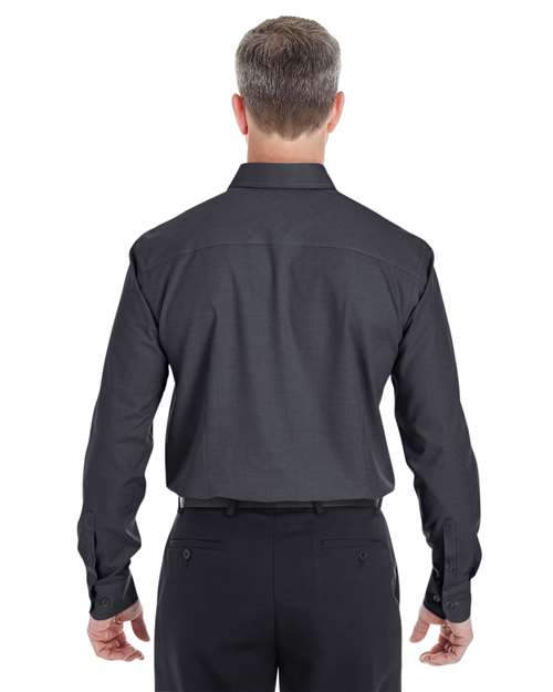 Men's Crown Collection® Royal Dobby Dress Shirt – On Model – Back
