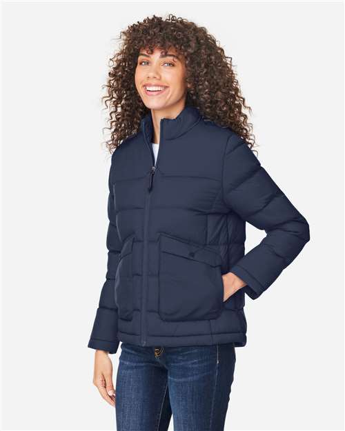 Women's Inspire Puffer Jacket – On Model – Side