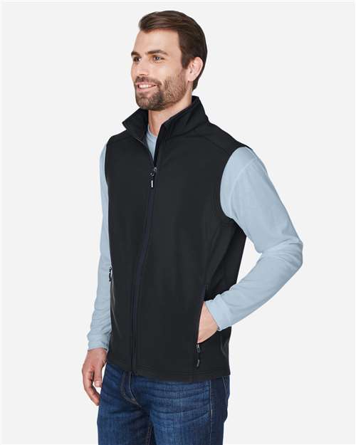 Men's Cruise Two-Layer Fleece Bonded Soft Shell Vest – On Model – Side