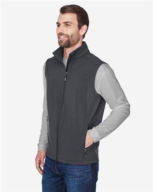 Men's Cruise Two-Layer Fleece Bonded Soft Shell Vest – On Model – Side