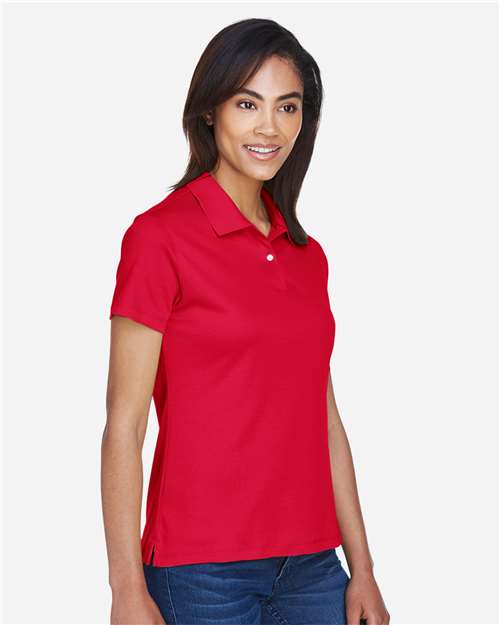 Women's Pima-Tech™ Jet Piqué Polo – On Model – Side