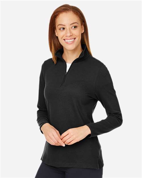 Women's New Classics® Performance Quarter-Zip Pullover – On Model – Side