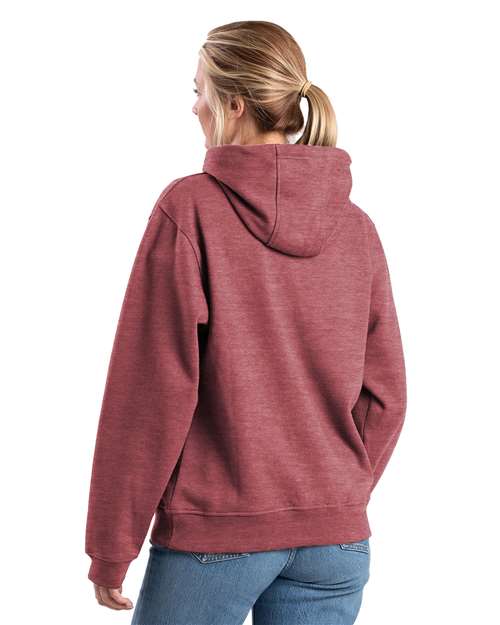 Women's Heritage Zippered Pocket Hooded Sweatshirt – On Model – Back