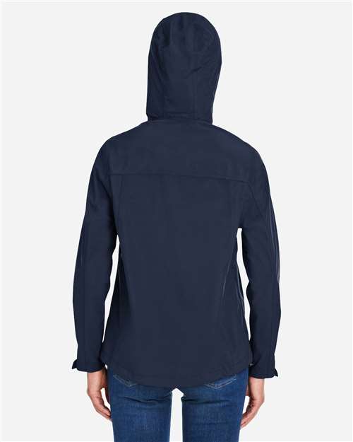 Women's Barrier Packable Waterproof Rain Jacket – On Model – Back