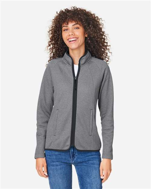 Women's Venture Heathered Stripe Full-Zip Jacket