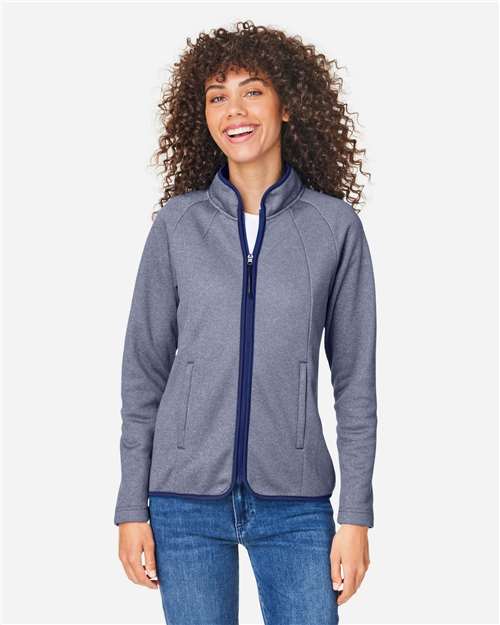 Women's Venture Heathered Stripe Full-Zip Jacket