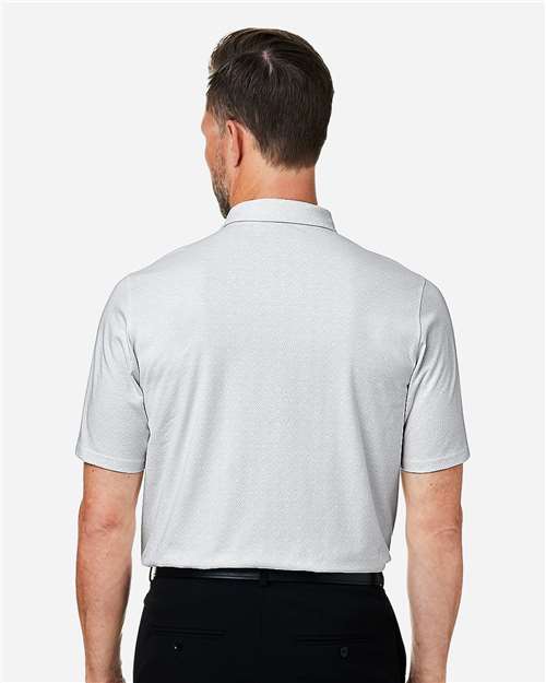 Men's Crownlux Performance® Geo Polo – On Model – Back