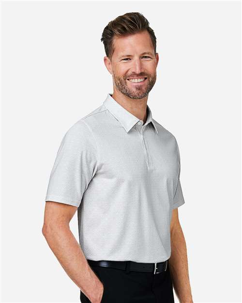 Men's Crownlux Performance® Geo Polo – On Model – Side