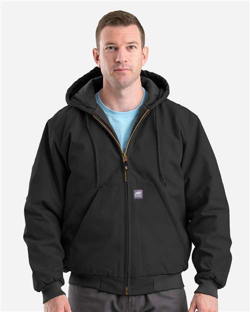Men's Tall Highland Washed Cotton Duck Hooded Jacket