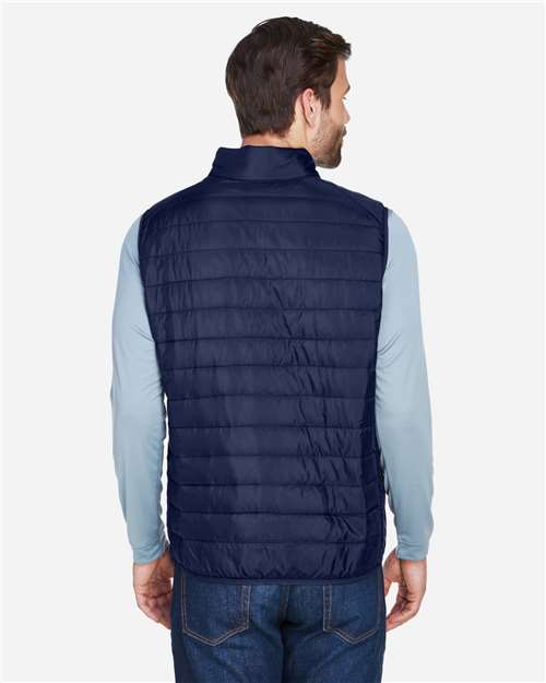 Men's Prevail Packable Puffer Vest – On Model – Back