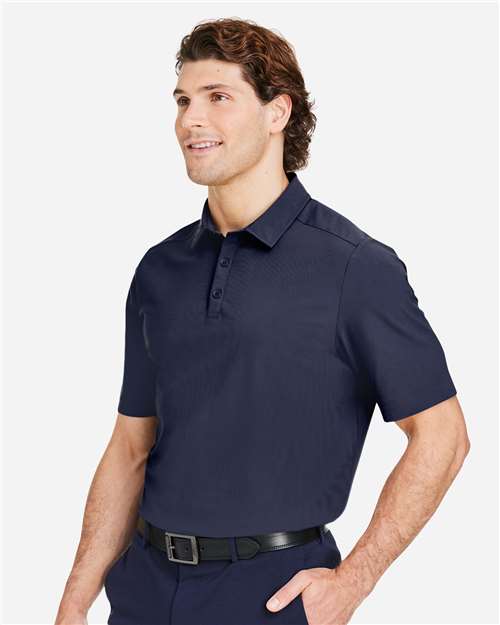 Men's CrownLux Performance® Windsor Welded Polo – On Model – Side