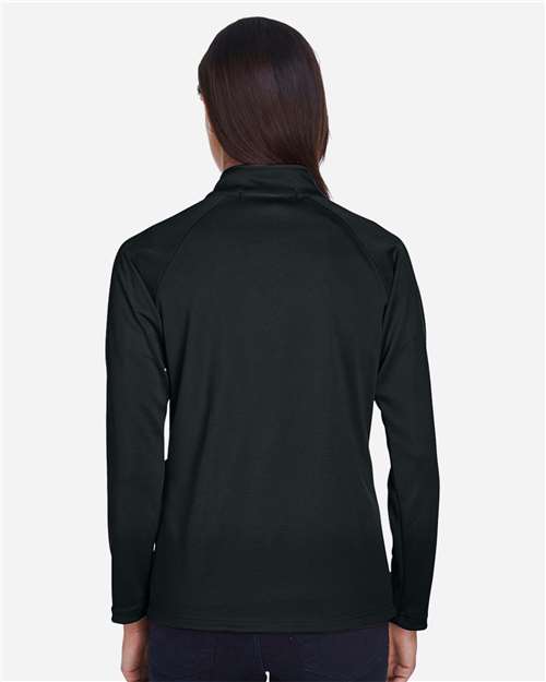Women's Stretch Tech-Shell® Compass Quarter-Zip Pullover – On Model – Back