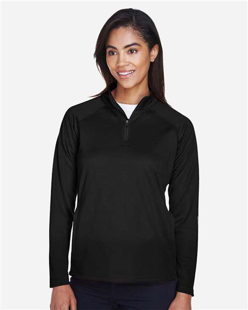Women's Stretch Tech-Shell® Compass Quarter-Zip Pullover – On Model