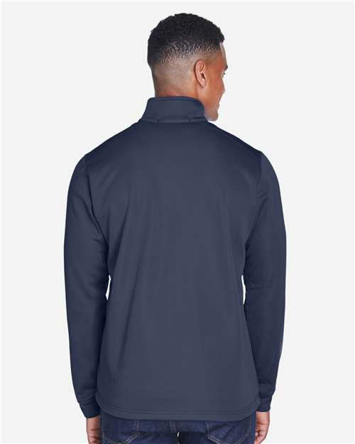 Men's Newbury Colorblock Mélange Fleece Full-Zip jacket – On Model – Back