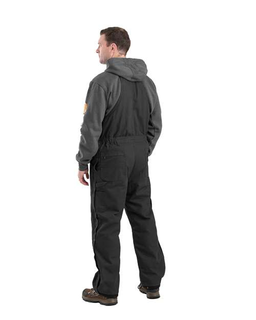 Men's Heartland Insulated Washed Duck Bib Overall – On Model – Back