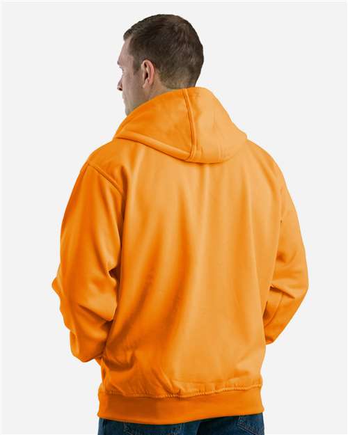 Men's Tall Heritage Thermal Lined Hooded Sweatshirt – On Model – Back