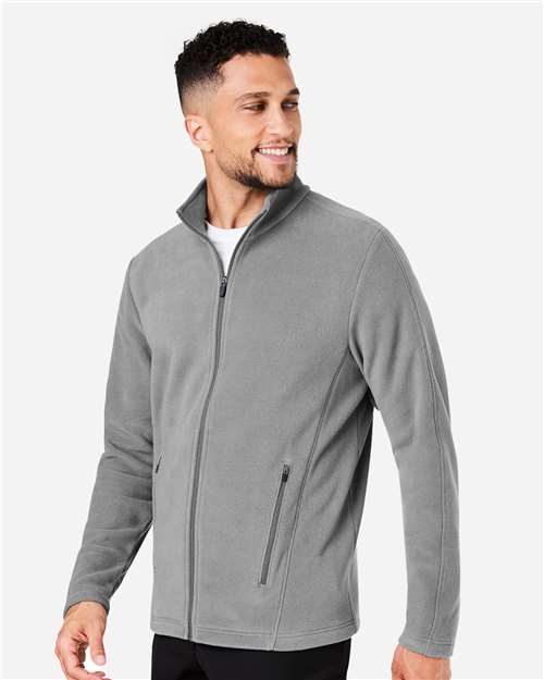 Men's CrownLux Performance® Fleece Full-Zip Jacket – On Model – Side