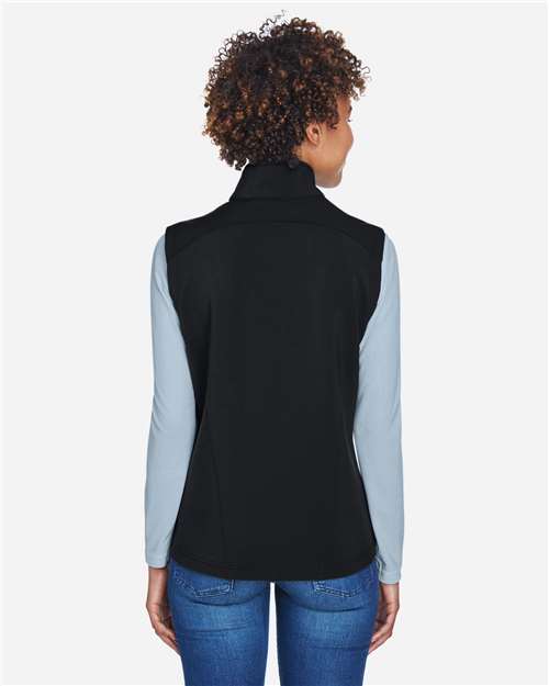 Women's Cruise Two-Layer Fleece Bonded Soft Shell Vest – On Model – Back