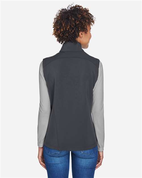 Women's Cruise Two-Layer Fleece Bonded Soft Shell Vest – On Model – Back