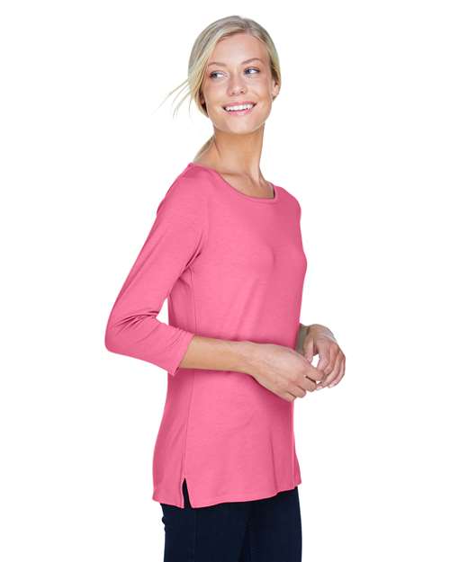 Women's Perfect Fit™ Ballet Bracelet-Length Knit Top – On Model – Side