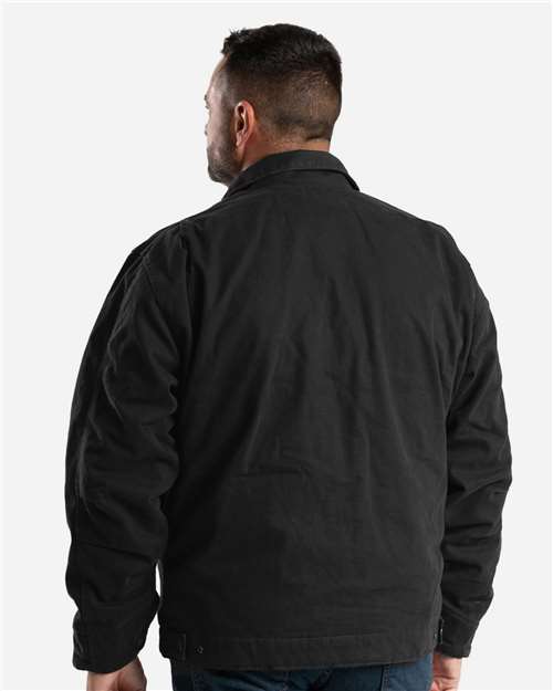 Men's Highland Washed Gasoline Jacket – On Model – Back