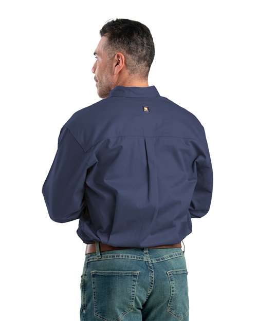 Men's Flame-Resistant Button-Down Work Shirt – On Model – Back