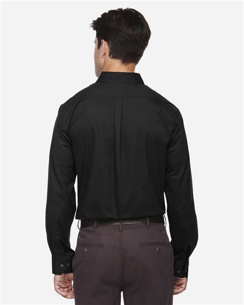 Men's Tall Operate Twill Dress Shirt – On Model – Back