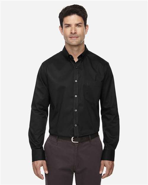 Men's Tall Operate Twill Dress Shirt – On Model