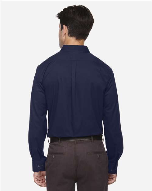 Men's Tall Operate Twill Dress Shirt – On Model – Back