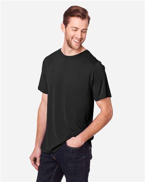 Unisex Tall Fusion ChromaSoft™ Performance T-Shirt – On Model – Side
