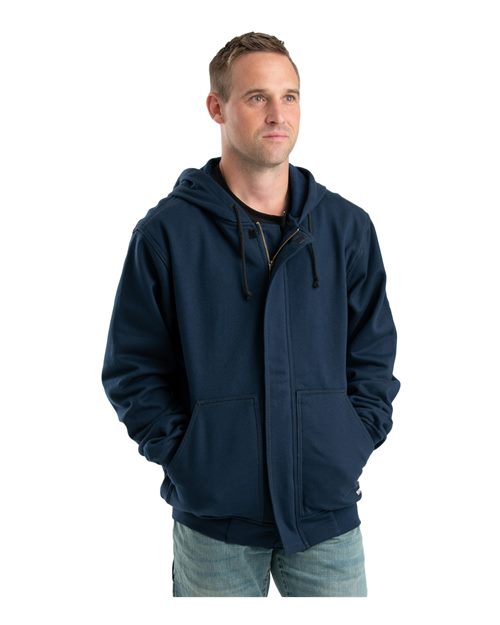Men's Flame Resistant Full-Zip Hooded Sweatshirt – On Model – Side