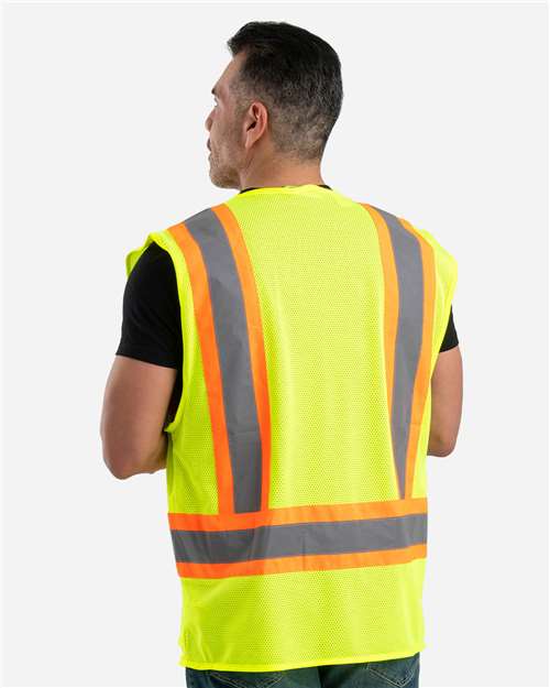 Men's Hi-Vis Class 2 Multi-Color Vest – On Model – Back
