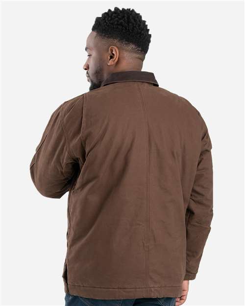 Men's Highland Washed Chore Jacket – On Model – Back