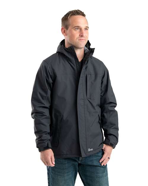 Men's Coastline Waterproof Storm Jacket – On Model – Side